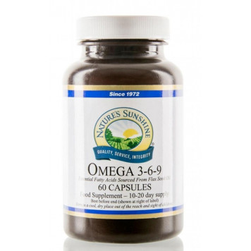 Oméga 3-6-9 capsules 60 pcs, 1000 mg, source d'AGPI