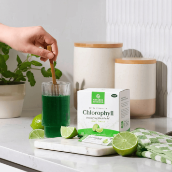 Chlorophylle en sachet au goût de citron vert